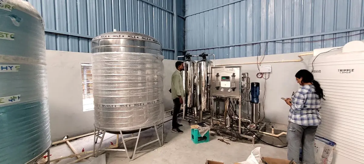 Umang Systems in-house SS 304 tank and plant fabrication